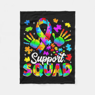 Cobertor De Velo Esquadrão de apoio ao autismo mês de conscientizaç