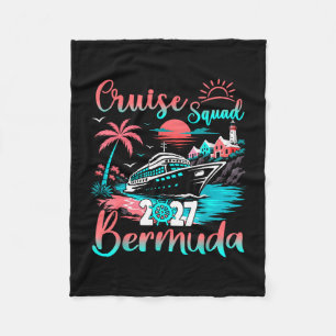 Cobertor De Velo Esquadrão de cruzeiro bermuda 2027 férias tropicai