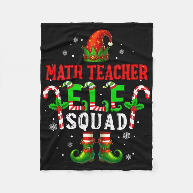 Cobertor De Velo Esquadrão de Elfos Professores de Matemática Natal (Frente)