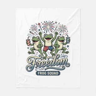 Cobertor De Velo Esquadrão de Sapo da Liberdade Camisa Vintage Patr