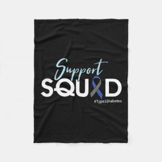 Cobertor De Velo Esquadrão de Suporte - Consciência da Diabetes Tip