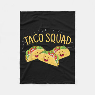 Cobertor De Velo Esquadrão Engraçado Taco Bonito Comida Mexicano Pr