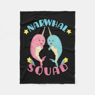Cobertor De Velo Esquadrão Narwhal Cute Kawaii Narwhals Narwhale