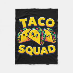 Cobertor De Velo Esquadrão Taco Engraçado Comida Mexicano