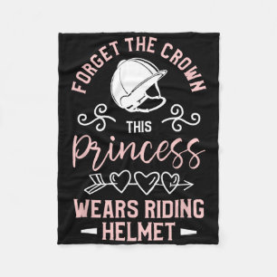 Cobertor De Velo Esqueça A Coroa Esta Princesa Veste O Capacete De