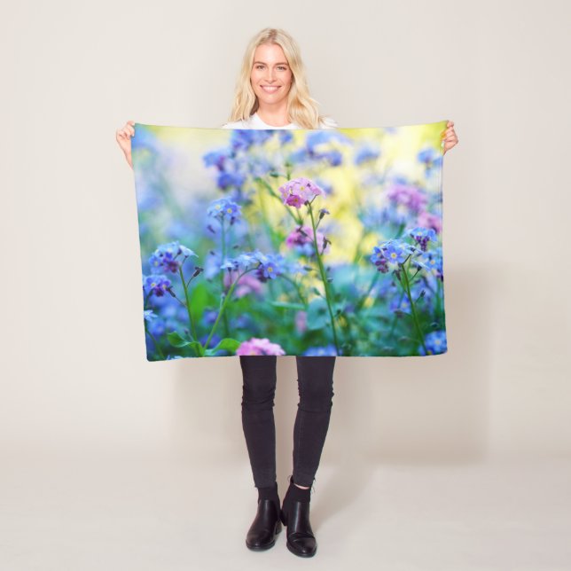 Cobertor De Velo Esqueçam-me-não-flores (In Situ)