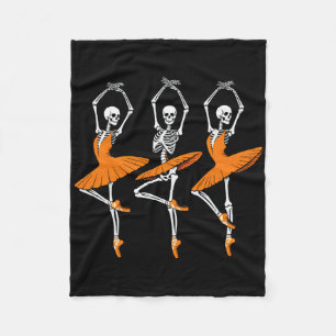 Cobertor De Velo Esqueleto Dançando Engraçado Ballerina Menina de M