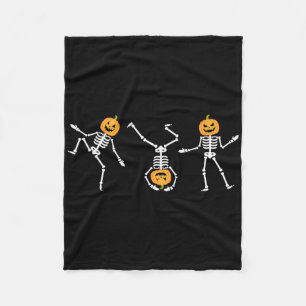Cobertor De Velo Esqueleto Dançante Engraçado Esqueleto Halloween P