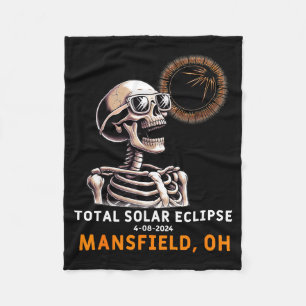 Cobertor De Velo Esqueleto Fofo Eclipse Solar Mansfield Ohio