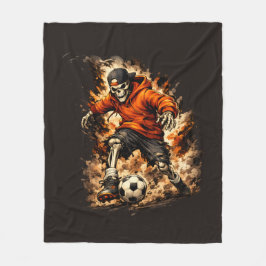 Cobertor De Velo Esqueleto Jogador de Futebol Streetwear Cartoon – 