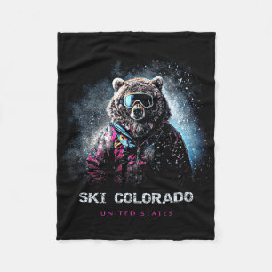 Cobertor De Velo Esqui Colorado Estados Unidos Esqui Esquiador 