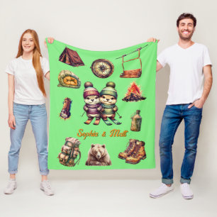 Cobertor De Velo Esqui de Natal - Casal de lona ao ar livre - Casa 