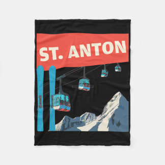 Cobertor De Velo Esqui em St. Anton - Retro St. Anton Ski
