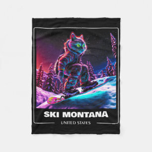 Cobertor De Velo Esqui Montana Estados Unidos Esqui Esquiador