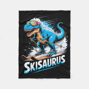 Cobertor De Velo Esqui t-rex esporte de inverno esquiador dino esqu