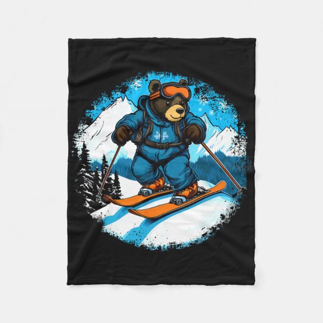 Cobertor De Velo Esqui Urso (Frente)