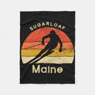 Cobertor De Velo Esqui Vintage Sugarloaf Maine Montanha 