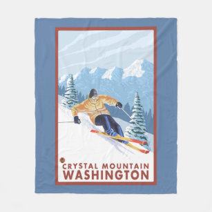 Cobertor De Velo Esquiador da neve de Downhhill - montanha de