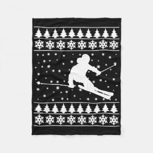 Cobertor De Velo Esquiador Natal T Camisa Xmas Presente Para Pista 