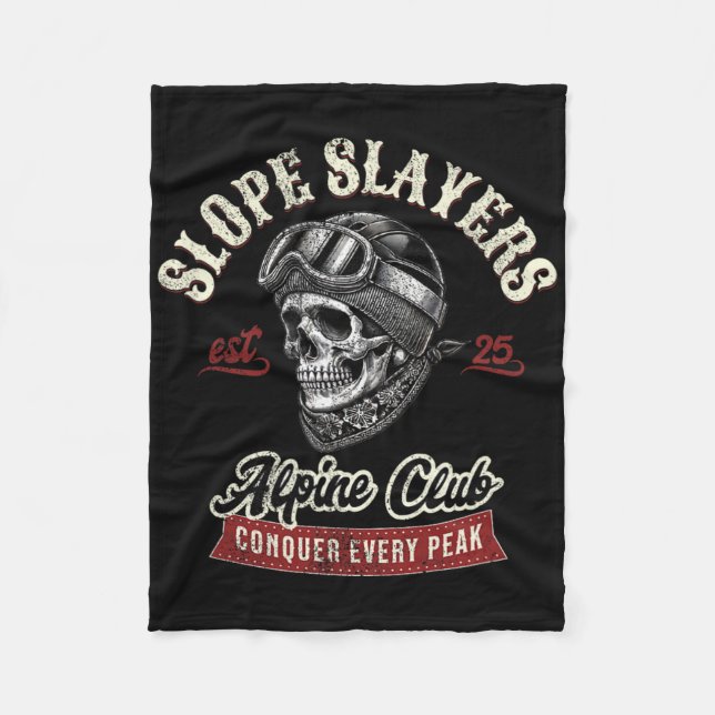 Cobertor De Velo Esquiadores de Freestyle Skiing Slope Slayers Aven (Frente)