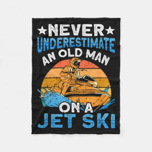Cobertor De Velo Esquiando subestimar um velho em um jet ski