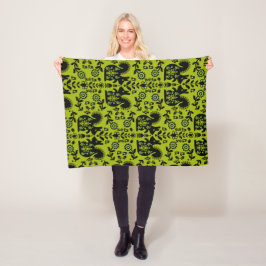 Cobertor De Velo Esquilo Arte Foliar Nórdica Escandinava