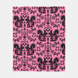 Cobertor De Velo Esquilo Arte Foliar Nórdica Escandinava