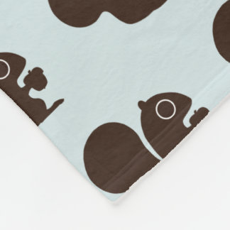 Cobertor De Velo Esquilo Cute com Padrão Nut | Animais Selvagens