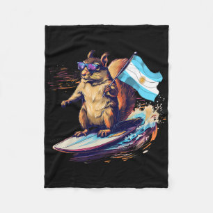 Cobertor De Velo Esquilo da Argentina Surfando Raízes Argentinas Ar