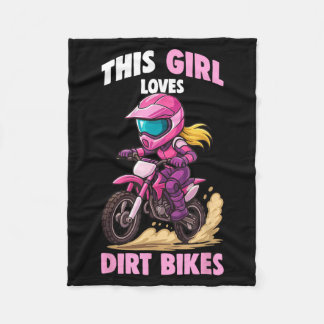 Cobertor De Velo Essa Garota Ama Bicicletas de Terra Motocross