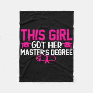 Cobertor De Velo Essa Garota Tem Seu Mestrado De Graduação Mestre