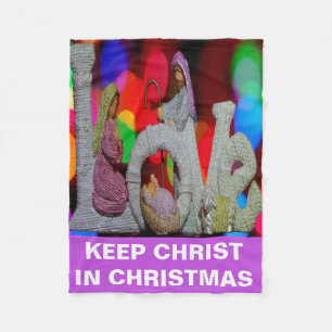 Cobertor De Velo Essência do Natal Com Amor da Cena da Natividade