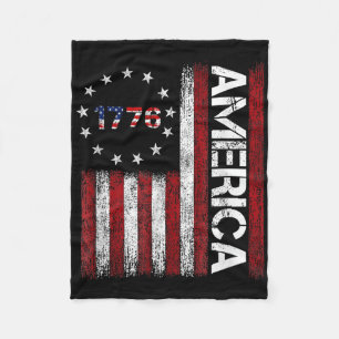 Cobertor De Velo Est 1776 Bandeira Patriótica Americana 4 de Julho