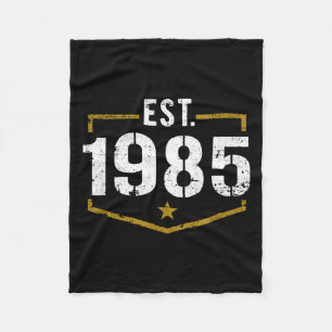 Cobertor De Velo Est 1985 Estilo Vintage Estabelecido em 1985 Camis