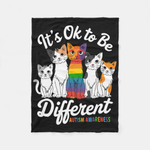 Cobertor De Velo Está Certo Ser Diferente Do Autismo Gato-Quebra-ca