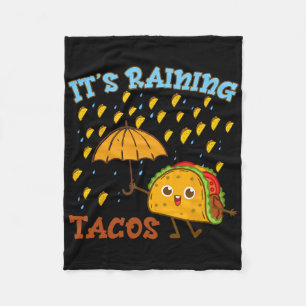 Cobertor De Velo Está Chovendo Tacos Cinco De Mayo Engraçado Rapaz