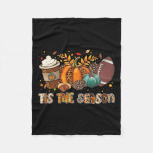 Cobertor De Velo Esta É A Época Pumpkin Spice Futebol Halloween