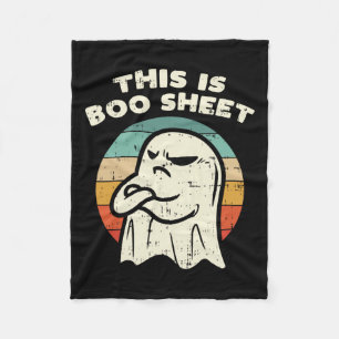 Cobertor De Velo Esta É A Folha De Boo Ghost Retro Halloween Costum