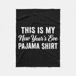 Cobertor De Velo Esta é a minha camisa de pijama de Ano Novo, Feliz