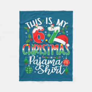 Cobertor De Velo Esta É Minha 67 Camisa de Natal de Pijama Divertid