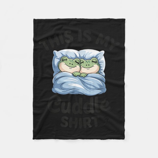 Cobertor De Velo Esta É Minha Camisa de Abraço Casal de Sapo Divert (Frente)