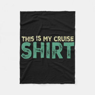 Cobertor De Velo Esta É Minha Camisa De Cruzeiro Divertida Amo Féri