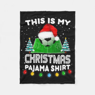 Cobertor De Velo Esta é Minha Camisa de Natal de Pijama Futebol Pap