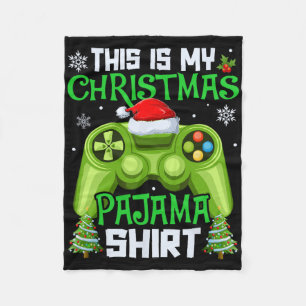 Cobertor De Velo Esta É Minha Camisa De Natal Video Game Gamer Home