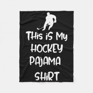Cobertor De Velo Esta É Minha Camisa De Pajama De Hóquei Teen Adult