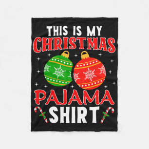 Cobertor De Velo Esta É Minha Camisa de Pijama de Natal Camisas de