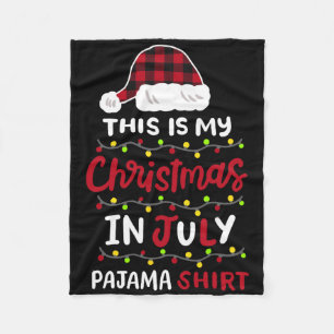 Cobertor De Velo Esta É Minha Camisa De Pijama De Natal Em Julho Pa