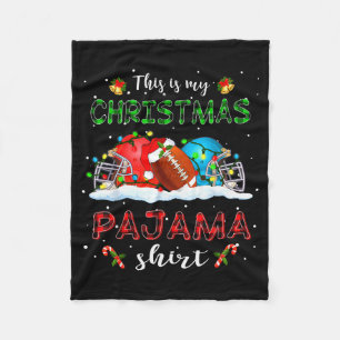 Cobertor De Velo Esta é Minha Camisa de Pijama de Natal Futebol Xma