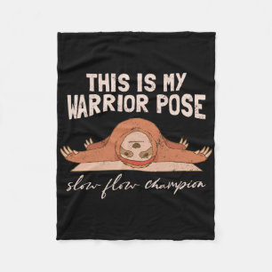 Cobertor De Velo Esta é Minha Pose de Guerreiro. Humor de Yoga de P