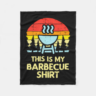 Cobertor De Velo Esta é uma camisa de churrasco masculina retrô chu